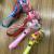 PVC cute unicorn key ring wrist pendant