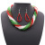 European and American fashion rice bead Christmas necklace personality multi-layer women beads short necklace necklace set accessories