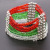 Foreign trade cross-border Christmas bracelet jewelry female fashion hand-woven wide bracelet wholesale