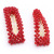 New handmade vintage ins red pearl hair clip one word clip web celebrity joy liu haihai clip hair accessories