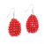 New European and American foreign trade fashion crystal earrings female Korean creative hand-woven water drop earrings