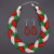 Europe and the United States cross-border new rice bead twist necklace jewelry Christmas fashion woman handmade necklace set