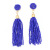 Europe and the United States fashion rice bead tassel ear studs Bohemian national style checking beaded getting earrings pendant ornaments