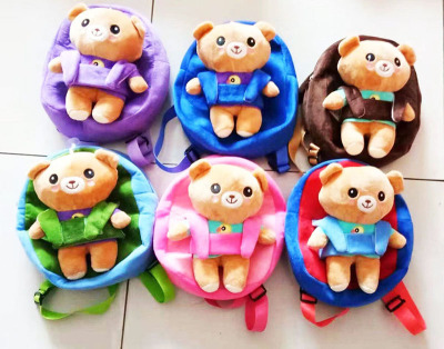 Carry a wombat kindergarten child plush bag boy girl snack backpack cartoon cute backpack