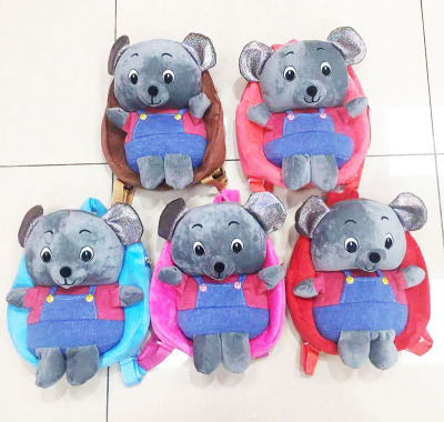 Grizzly bear kindergarten children plush bag boy girl snack backpack cartoon cute backpack