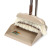 Manufacturer 's direct sale 3429 elegant pinch sweep dustpan set household office broom stainless steel rod broom