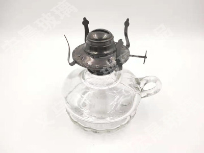 Fine kerosene lamp with handle glass kerosene lamp adjustable glass decoration