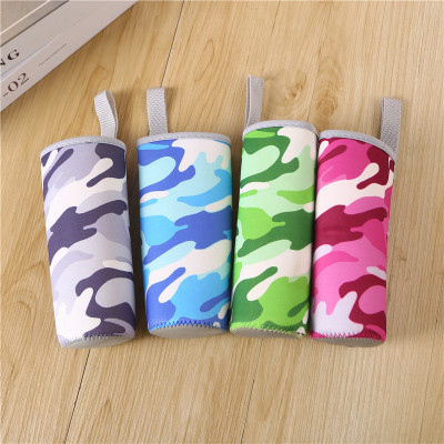 Cloth Cover Camouflage Cup Cover Heat Insulation Protective Cover Water Cup Bag Cup Cover Large Crossbody Cup Bag Portable Cup Cover