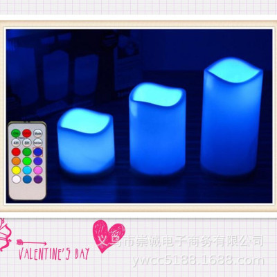 1831 Swing Candle Wedding LED Electronic Candle 18 Keys Timing Remote Control Multicolor Electric Candle Lamp