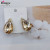 Contracted Europe and America popular design drops shape crystal earring new style temperament personality joker female manufacturers direct sale