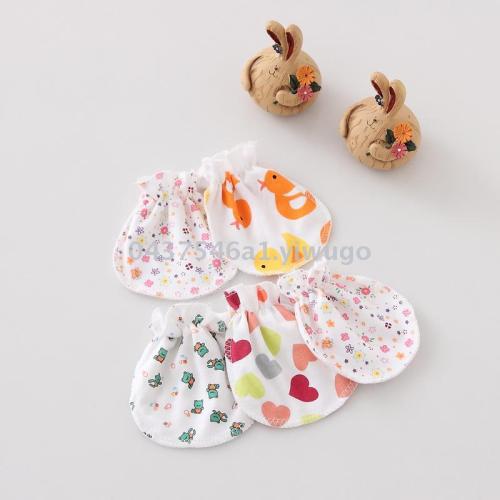 baby small gloves protection scratch newborn 0-6-12 months spring autumn and winter newborn baby anti-scratch face artifact