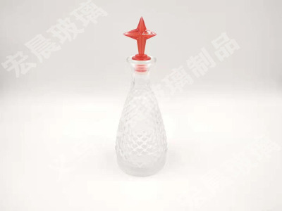 Manufacturer direct selling glass vase exquisite high white material conical glass vase glass decoration