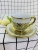 Gold-plated coffee cup and saucer coffee cup, high-grade ceramic cup, export cup and saucer