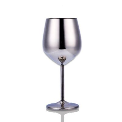 304 Stainless Steel Red Wine Glass All-Steel Champagne Glass Metal Goblet Rose Gold Wine Glass Cocktail Glass Martini