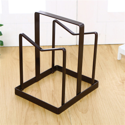 Creative kitchen receives rack iron art knife cutting board rack pot cover rack plate asphalt rack tableware display rack knife rack