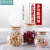 Bo Green Elegant Bamboo Lid round Storage Tank Sealed Snack Candy Nuts Coarse Grain Storage Tank Heat-Resistant Glass Jar