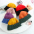 Korean version of Japanese students knitted hats two-color mohair hats children warm autumn and winter easy to wear cute melon skin hats