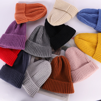 A new warm and thick knit hat for autumn and winter is available in stock