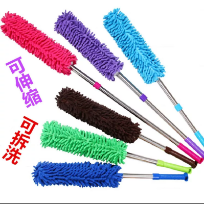 Telescopic Duster Feather Duster Dust Remove Brush Duster Chenille Dust Duster