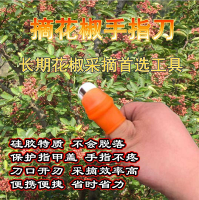 Chinese prickly  stard knife vegetable pick prickly ash knife grape tip finger knife silica gel pick magic device