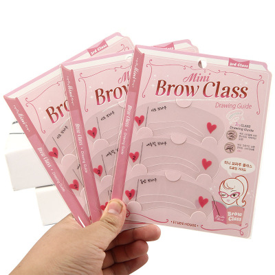 Korean version of lazy eyebrow thrush card one - word thrush card beginners eyebrow paste simple eyebrow shaping thrush card paste