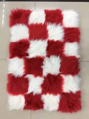 Imitation wool carpet panda pattern koala pattern checkered carpet bedside blanket sofa blanket sheepskin carpet