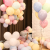 Online Red Macaron Balloon Creative Wedding Room Children's Birthday Party Scene Layout Decoration Supplies