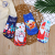 Trendy 3D printing Christmas Little Red Riding Hood cartoon doodle pattern low socks women's socks four seasons