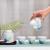 Tea set teacup teapot mutton fat jade travel tea set ceramic cover bowl jingdezhen porcelain pot kung fu tea set