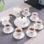 Tea set teacup teapot jade porcelain cover bowl jingdezhen porcelain pot kung fu tea set tea tray tea caddy