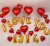 Aluminum Film Heart-Shaped Balloon Wedding Birthday Party Wedding Room Wedding Celebration Decoration Heart Shaped Love Aluminum Film Wedding Supplies