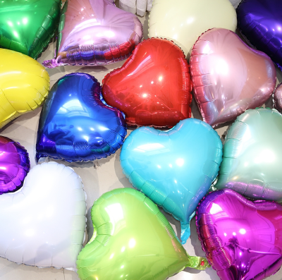 Aluminum Film Heart-Shaped Balloon Wedding Birthday Party Wedding Room Wedding Celebration Decoration Heart Shaped Love Aluminum Film Wedding Supplies