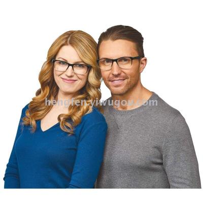 Tri Star Products reading glasses for men and women - reader 5x-2.5x square frames for men and women
