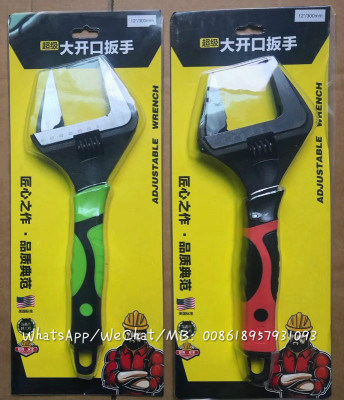 Large opening Adjustable spanner Adjustable wrench