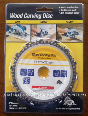 Wood carving disc