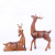 High-End Crafts European Creative Home Ornament Furnishing Living Room Wine Cabinet Black and White Sika Deer Ornaments