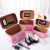 Korean Style Stylish and Versatile Portable Make-up Bag Three-Piece Laser PU Leather Storage Bag Factory Direct Sales
