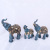 Crafts Resin European Style Pattern Brown Family Fun Elephant Resin Decorations Home Ornament Mixed Batch