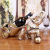 Resin Crafts European Horse-Drawn Tram and Elephant Trolley Wine Rack Decoration Business Gifts Factory Direct Sales
