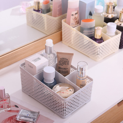 Hollow-out storage box for home multifunctional desktop storage box for office makeup