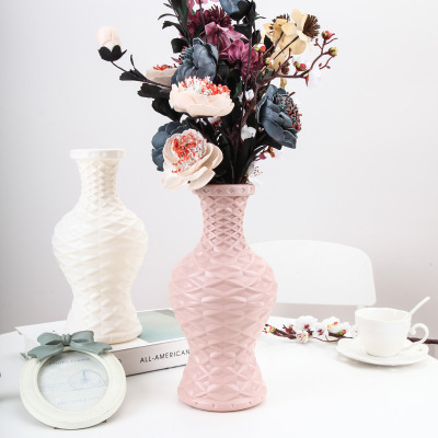 New imitation flower home decoration anti-fall vase dry flower vase flowerpot basket plastic vase manufacturers direct sale