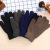 Gloves Men's Winter Warm Thickened Japanese Style Knitting Five Finger Cycling Touch Screen Wool Student Winter Cotton Gloves Wholesale