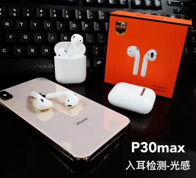 P30max Bluetooth Headset Popup Wireless Bluetooth Business Running Headset Light Touch Edition