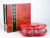 Spring Festival wedding red candy box plastic fish candy plate six square rotating dry fruit bowl manufacturers direct sales