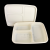 Three-Grid Corn Starch Degradable Packaged Takeaway Lunch Box