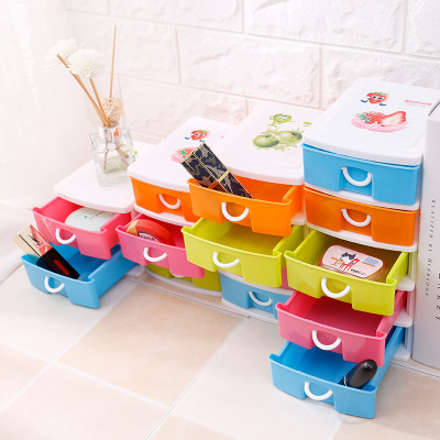 Dustproof storage cabinet office racism sorting box drawer multi-functional storage box creative multi-layer dustproof storage cabinet office racism sorting box drawer