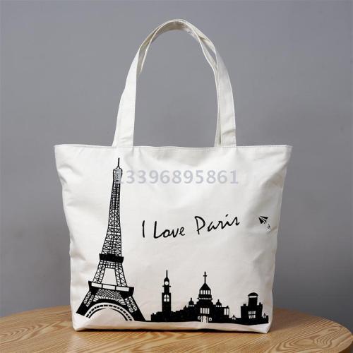 fashion all-match women‘s student shopping canvas printed portable shoulder bag