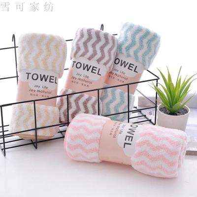 Coral plush towel cationic pineapple can not lose hair wavy water absorption fast dry gift towel