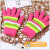Men's and Women's Gloves Autumn and Winter Student Writing Open Finger Knitted Wool Keep Warm Cold-Proof Korean Cute