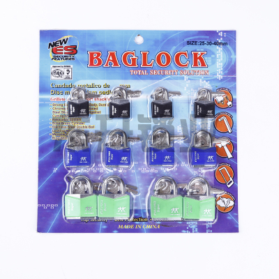 Luggage Padlock Drawer Small Padlock Diamond-Shaped Plastic-Coated Padlock Outdoor Non-Rust